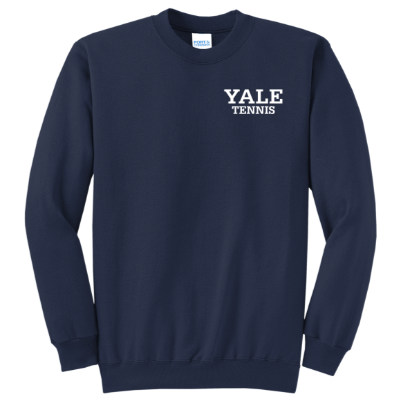 Yale Sports Left Chest Crewneck - Tennis