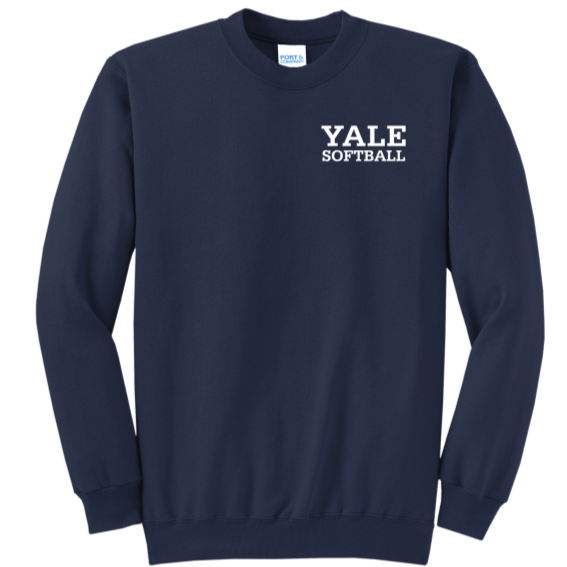 Yale Sports Left Chest Crewneck - Softball