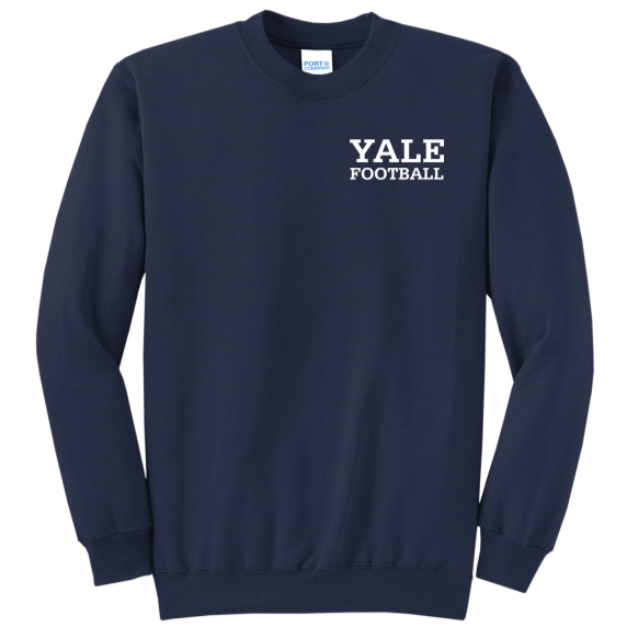 Yale Sports Left Chest Crewneck - Football
