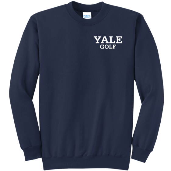 Yale Sports Left Chest Crewneck - Golf