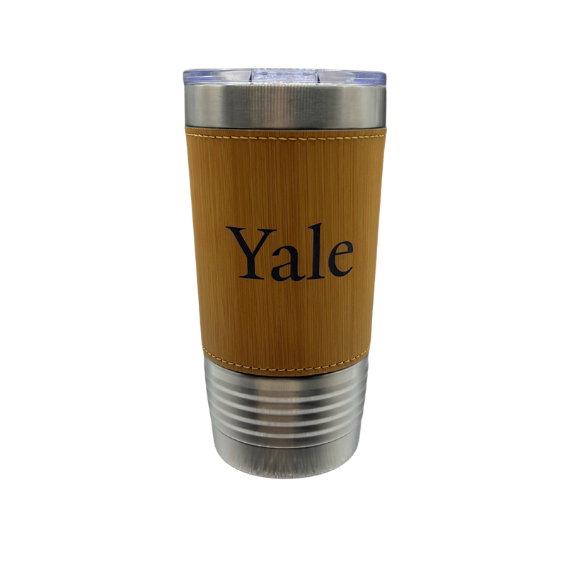 Yale Wordmark Leatherette Tumbler