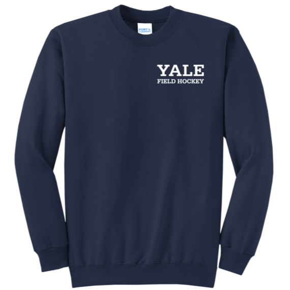 Yale Sports Left Chest Crewneck - Field Hockey
