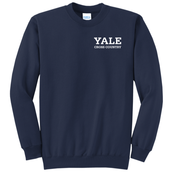 Yale Sports Left Chest Crewneck - Cross Country
