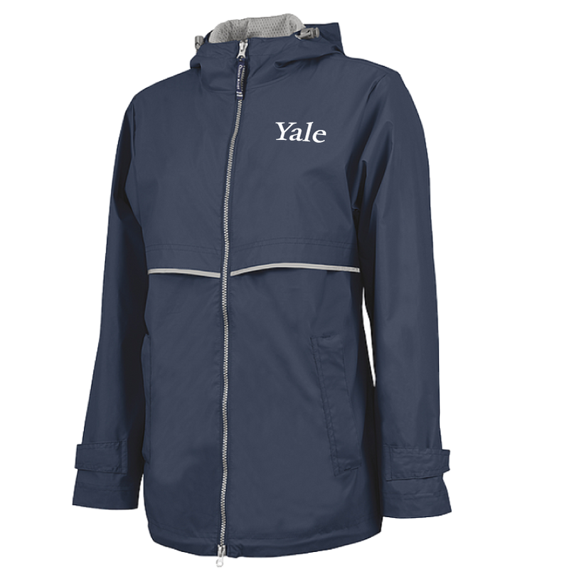 Womens Yale Wordmark Rain Jacket