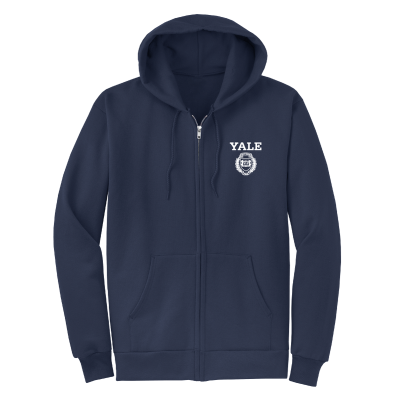 Yale Crest Full Zip Hoodie