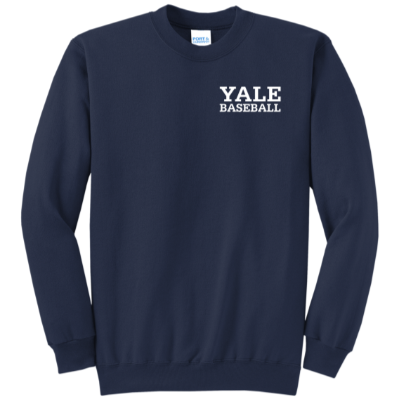 Yale Sports Left Chest Crewneck - Baseball