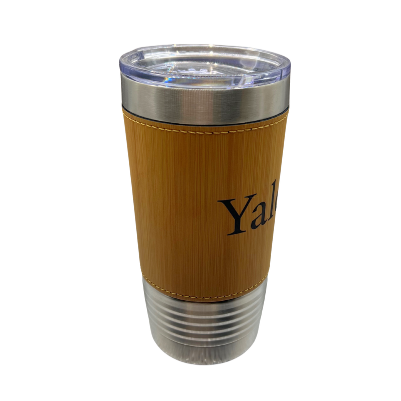 Yale Wordmark Leatherette Tumbler