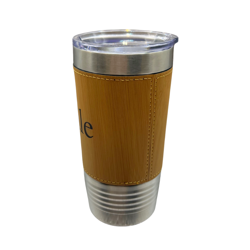Yale Wordmark Leatherette Tumbler