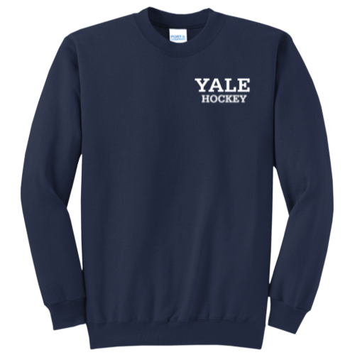 Yale Sports Left Chest Crewneck - Hockey