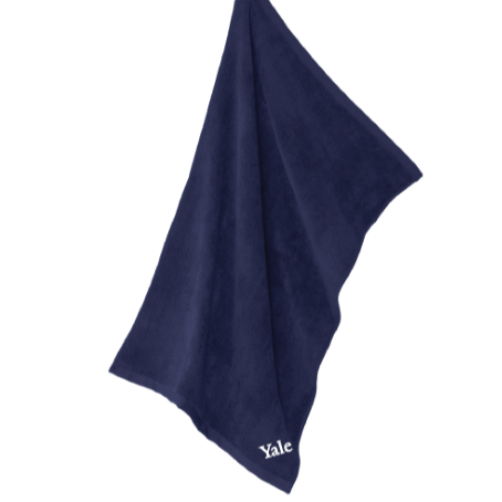 Yale Wordmark Golf Towel