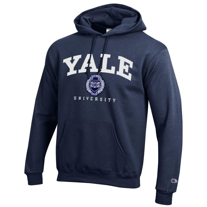 Champion Yale Crest Powerblend Hoodie