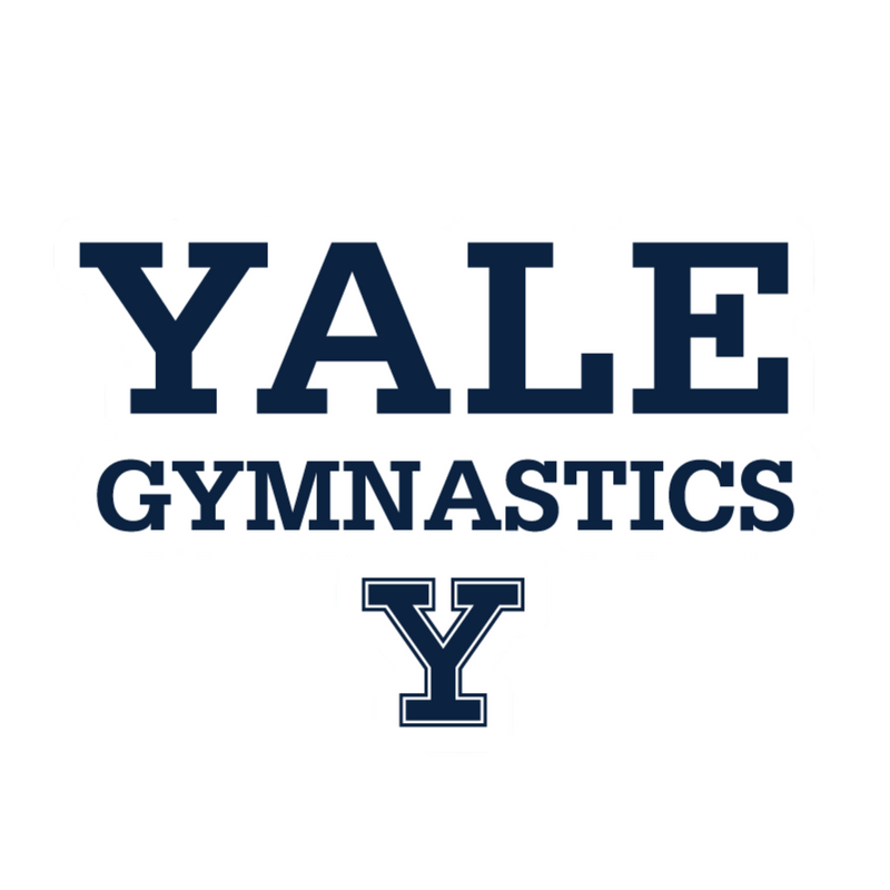 yale sports decal gymnastics