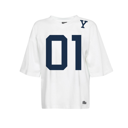 Yale Bulldog Blue Hype & Vice Football T-Shirt