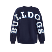 Yale Bulldog Blue Hype & Vice Oversized Print Crewneck
