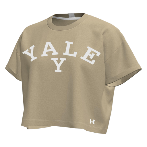 Yale Bulldog Blue Under Armour Gameday Icon Cropped T-Shirt
