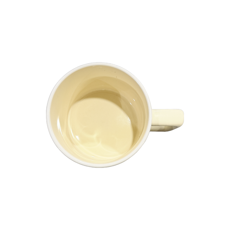 Yale Bulldog Blue Yale Latte Mug Cream Top