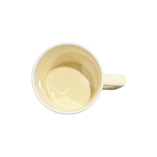 Yale Bulldog Blue Yale Latte Mug Cream Top