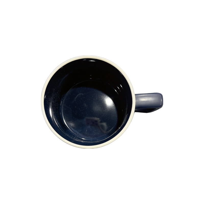 Yale Bulldog Blue Yale Latte Mug Navy Top