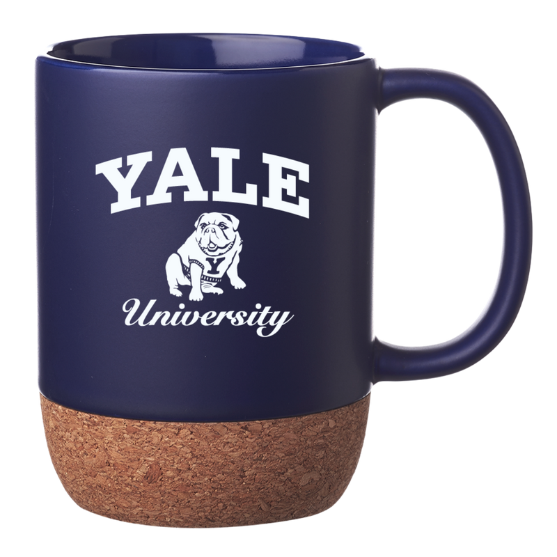 Yale University Bulldog Cork-Bottom Mug Navy