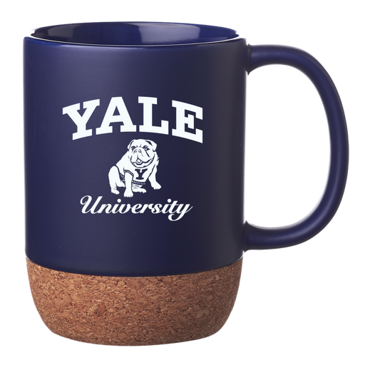 Yale University Bulldog Cork-Bottom Mug Navy