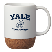 Yale University Bulldog Cork-Bottom Mug White