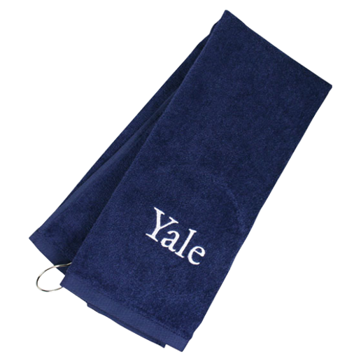 Yale Wordmark Golf Towel
